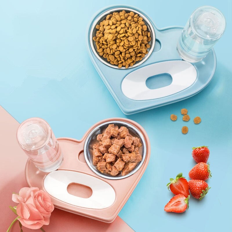 2-in-1 Futterstation für Hunde und Katzen