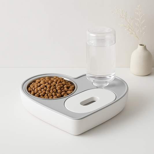 2-in-1 Futterstation für Hunde und Katzen