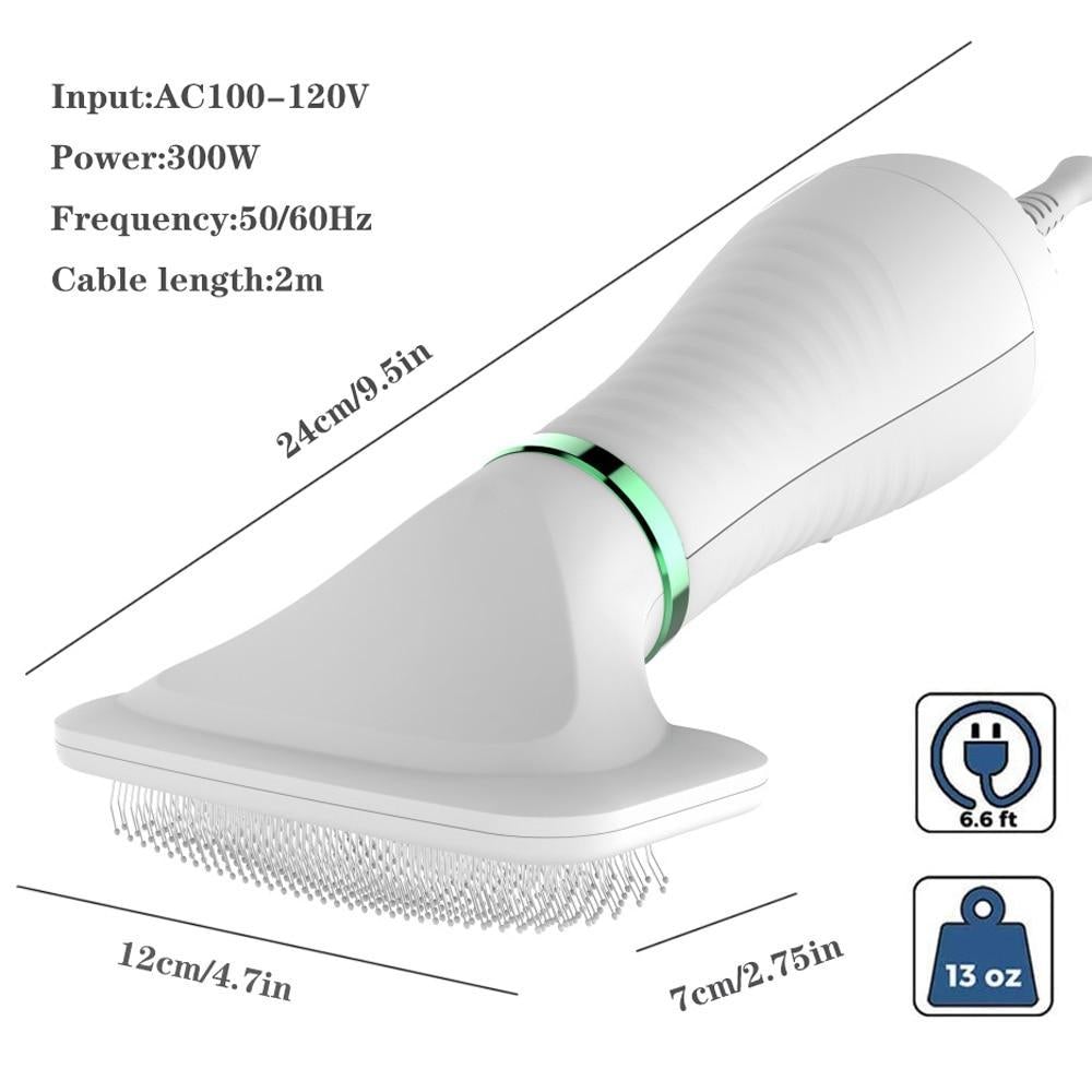 2-in-1 Haustier-Trocknerbürste