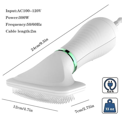 2-in-1 Haustier-Trocknerbürste
