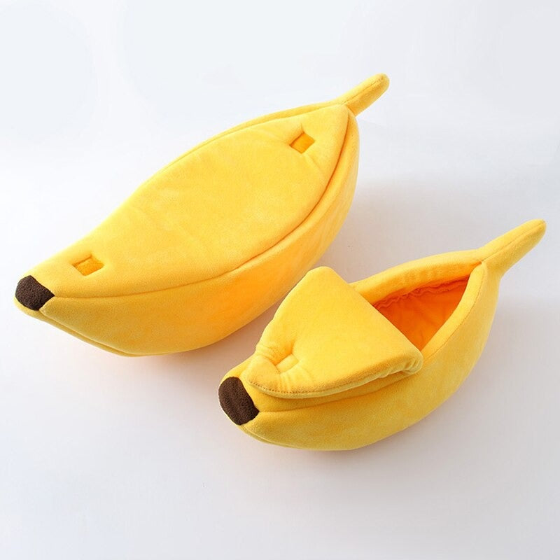 Bananen-Haustierbett – Lustiges Hunde- und Katzenhaus