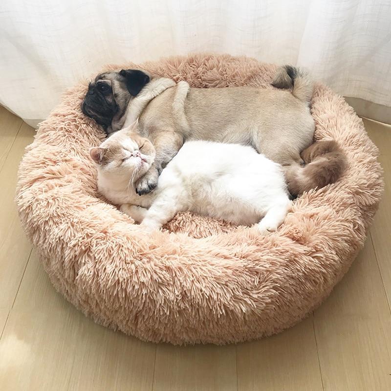Beruhigendes Donut-Bett für Hunde und Katzen