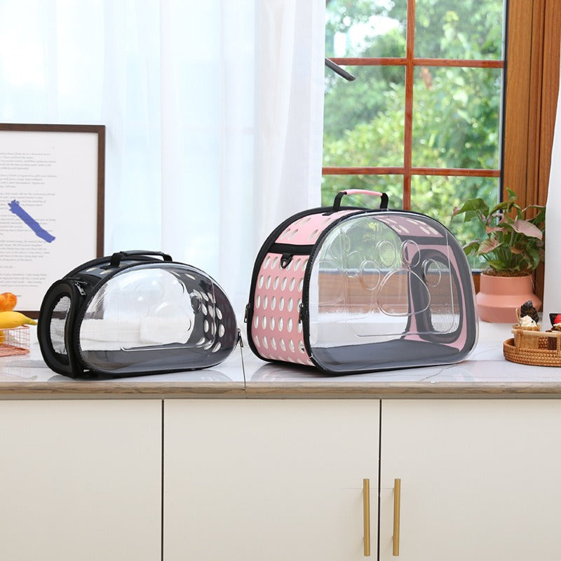 Faltbare PVC-Tragetasche für Katzen und Hunde
